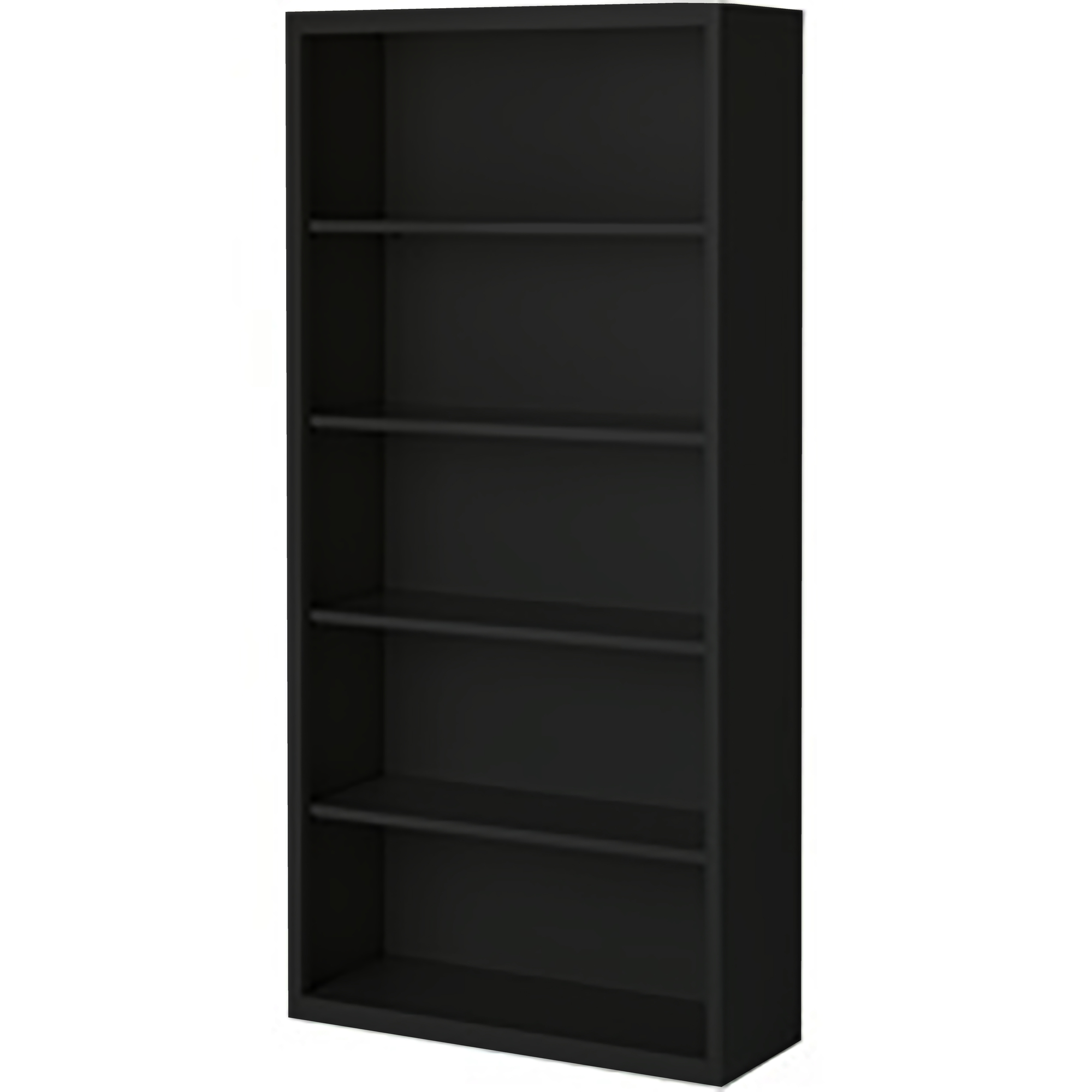 Steel Cabinets USA, 36in.x18in.x72in. Black Bookcase Steel Fully Assembled, Height 72 in, Shelves (qty.) 5, Material Steel, Model# BCA-367218-B